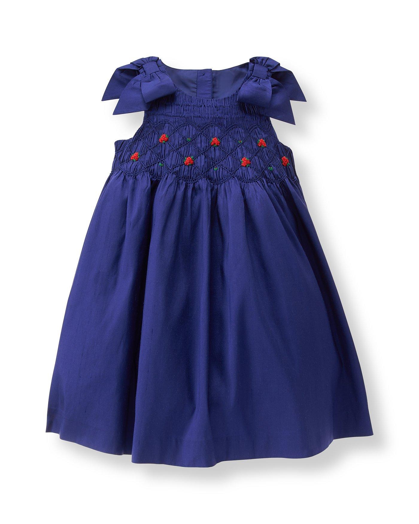 Silk Smocked Dress